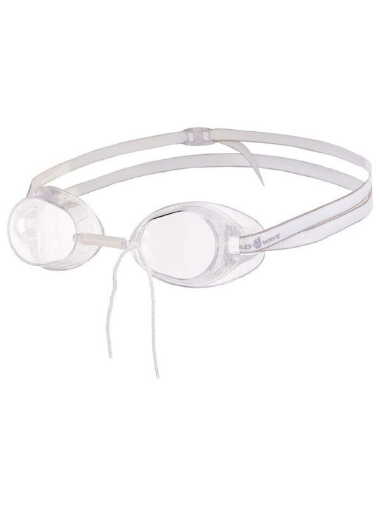 Mad Wave Racer Swimming Goggles Adults White