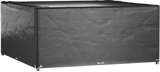 vidaXL Waterproof Dining Table Cover Black 250x250x90cm