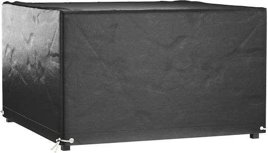 vidaXL Waterproof Dining Table Cover Black 125x125x75cm