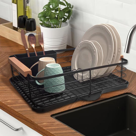 Chios Hellas Metallic Black Sink Strainer 46.5x36.2x14cm Chios Hellas Metallic Black Sink Strainer 46.5x36.2x14cm