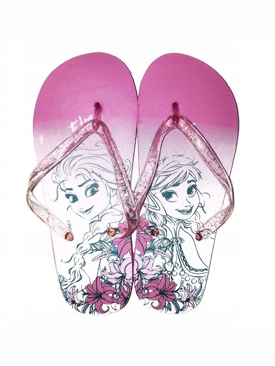 Disney Παιδικές Σαγιονάρες Flip Flops Frozen Ροζ