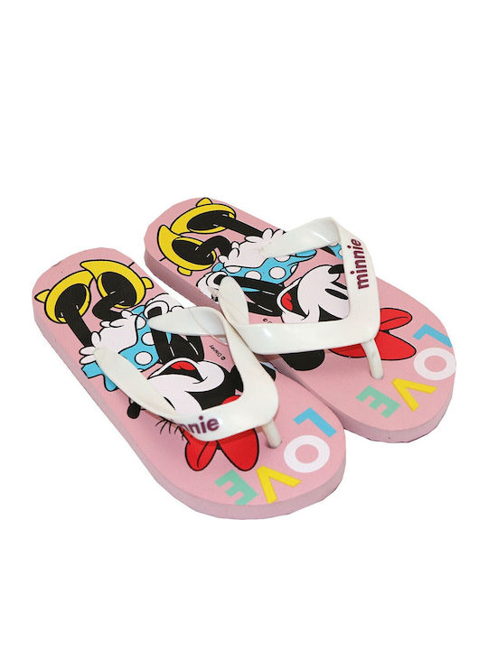 Kids' Flip Flops Minnie White Minnie Mouse