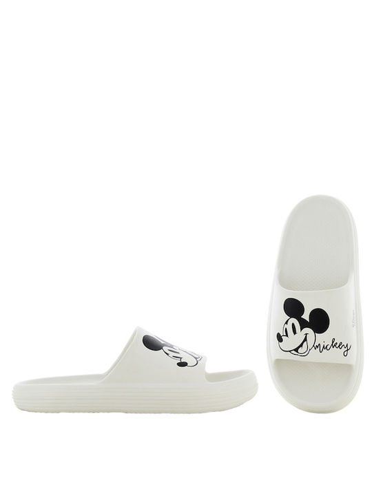 Disney Șlapi pentru copii Slides Mickey Albe