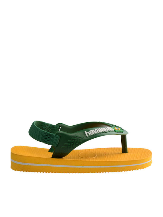 Havaianas Παιδικές Σαγιονάρες Flip Flops Κίτρινες