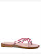 Flache Sandalen für Damen in Rosa Farbe