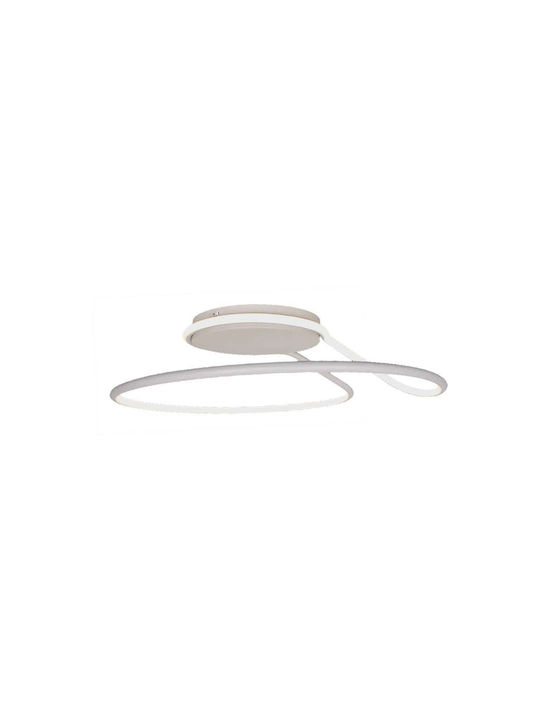 V-TAC Modern Metallic Ceiling Mount Light with Integrated LED in White color