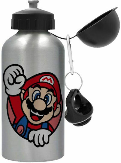 Koupakoupa Kids Water Bottle from Aluminium Super Mario Silver 500ml