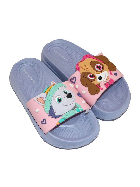 Șlapi pentru copii Paw Patrol Lila