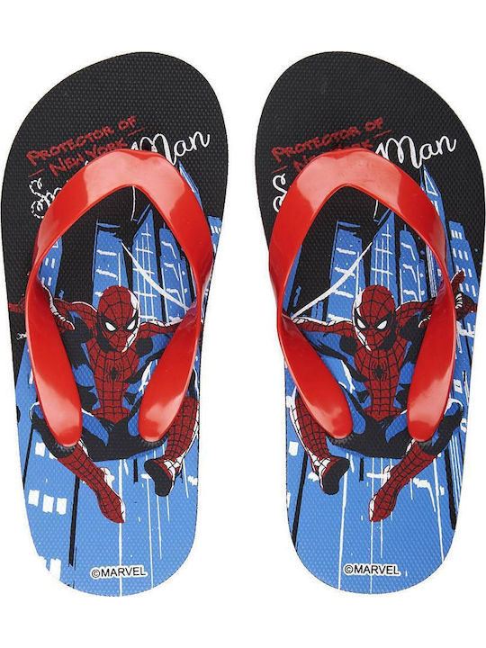 Παιδικές Σαγιονάρες Flip Flops Spider-Man Μαύρες Spiderman