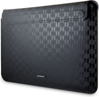 Karl Lagerfeld Saffiano Monogram Θήκη για Laptop 14" σε Μαύρο χρώμα