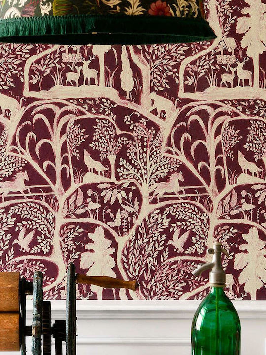 Wallpaper Burgundy L300xW300cm