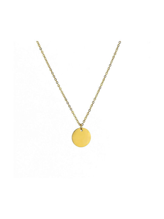 Necklace Geometric from Gold Plated Steel