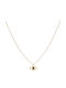 LifeLikes Necklace Eye From Gold Plated Steel Blue