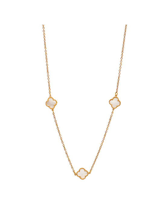 LifeLikes Halskette Blume aus Gold 18k