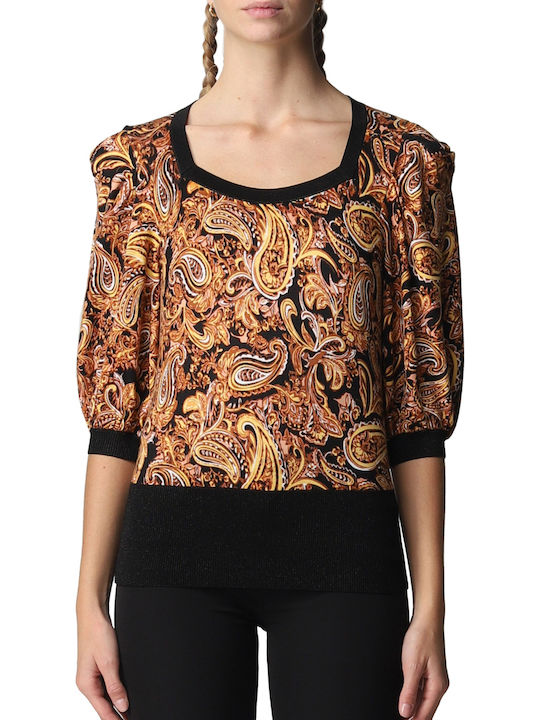 Liu Jo Women's Sweater with 3/4 Sleeve Beige