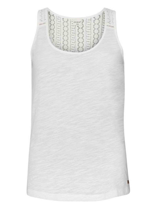 Women's Summer Blouse Cotton Sleeveless White