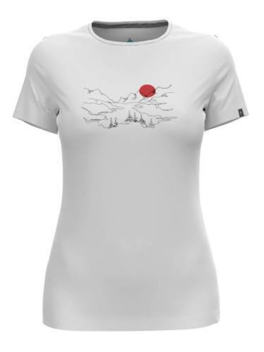 Kumano Valley Γυναικείο Αθλητικό T-shirt Λευκό