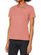 Women's Polo Blouse Short Sleeve Pink