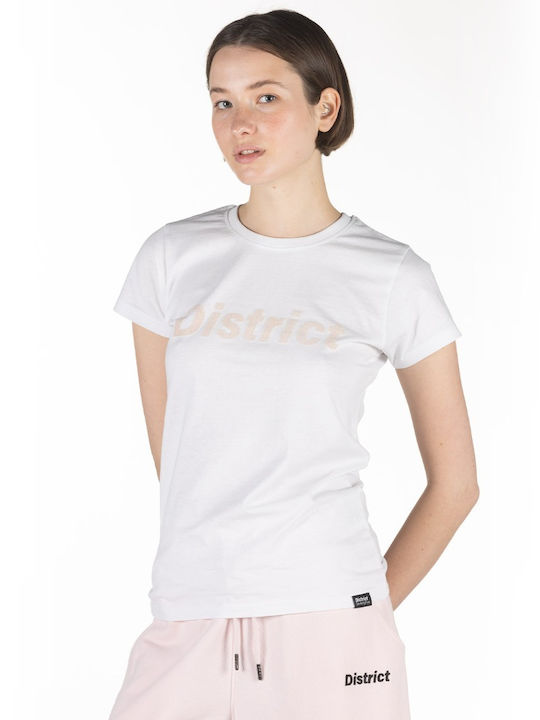 District75 Γυναικείο T-shirt Λευκό