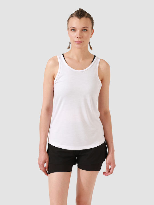 Superstacy Γυναικείο Αθλητικό T-shirt Λευκό