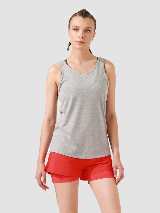 Superstacy Damen Sport T-Shirt Gray