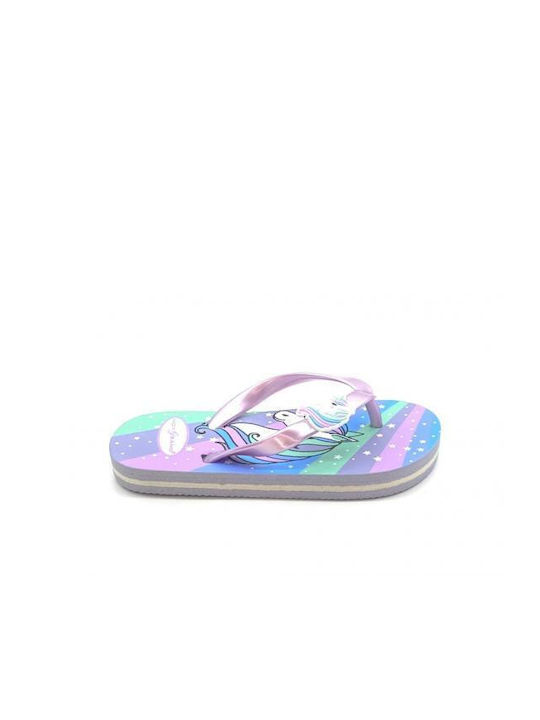 Hot Sand Kinder Flip Flops Flieder