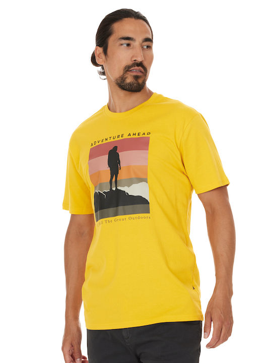 Whistler Ανδρικό Αθλητικό T-shirt Κοντομάνικο Κίτρινο