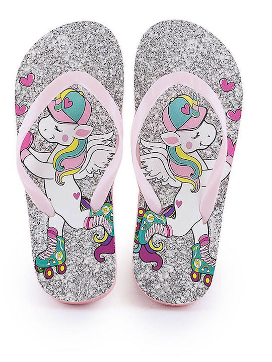 Șlapi pentru copii Flip Flops Roz