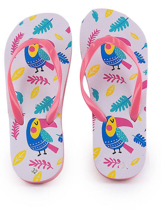 Love4shoes Παιδικές Σαγιονάρες Flip Flops Λευκές