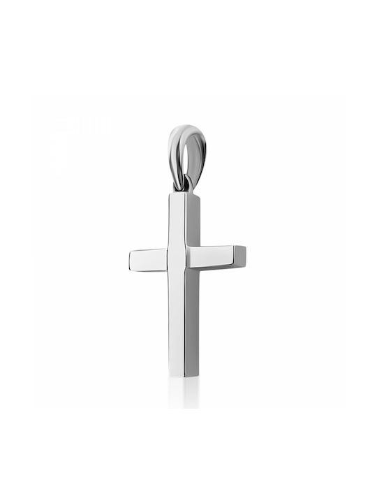 Chrilia White Gold Cross 14K