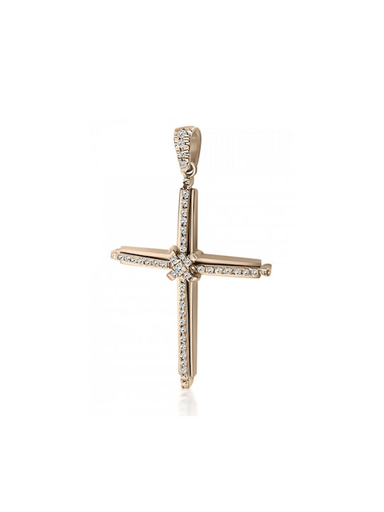 Chrilia Rose Gold Cross 18K