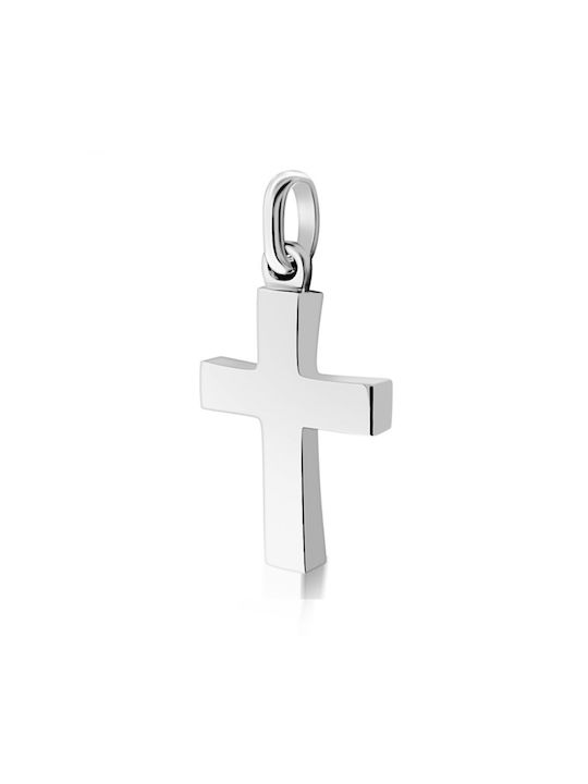 Chrilia White Gold Cross 14K