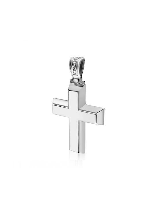 Chrilia White Gold Cross 14K