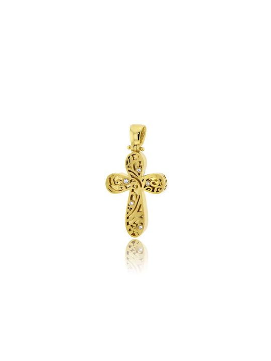 Skaras Jewels Women's Gold Cross 14K