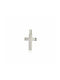 Skaras Jewels Men's White Gold Cross 14K