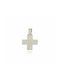 Skaras Jewels Men's White Gold Cross 14K