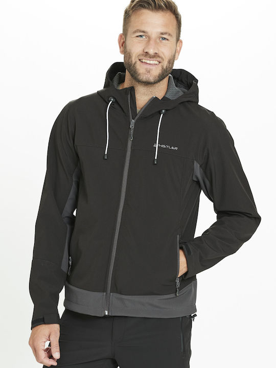 Whistler Ανδρικό Χειμωνιάτικο Μπουφάν Softshell Αδιάβροχο και Αντιανεμικό Μαύρο