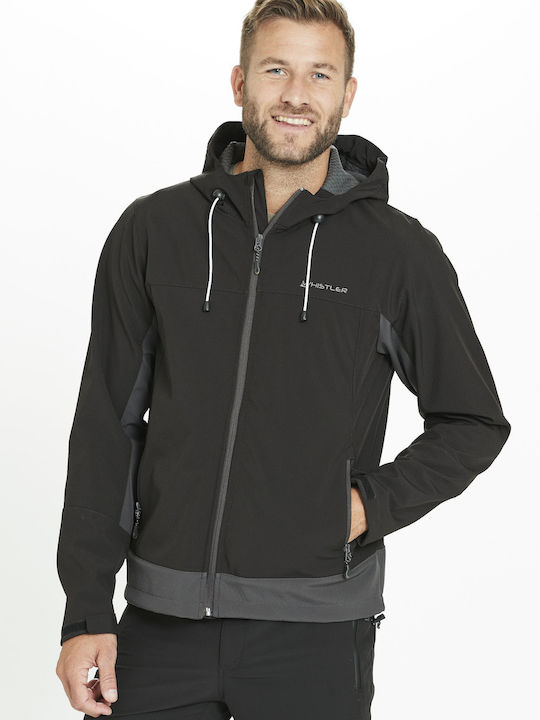 Winter Jacke Softshell Wasserdicht und Winddicht Schwarz