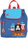 Belmil Pirate School Bag Backpack Kindergarten Blue with Water Bottle Holder