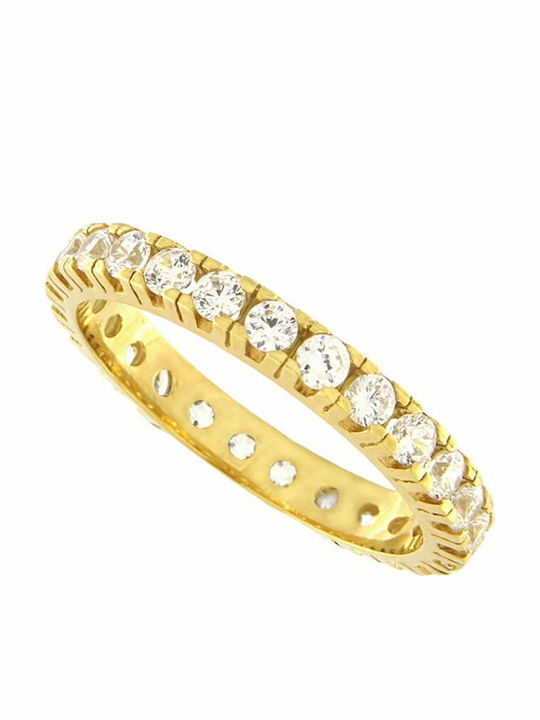Fa Cad'oro Femeie Inel Eternitate cu Zirconiu din Aur 14K