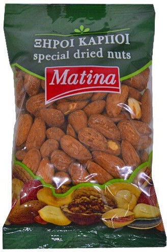Matina Αμύγδαλα Ψημένα Ψίχα Χωρίς Αλάτι 160gr