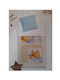 Manterol Casa Blanket Spanish Cot Velvet Beige 110x140cm