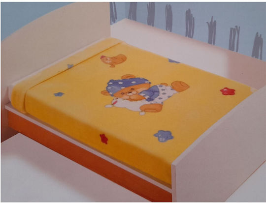 Manterol Casa Pătură Spania Pepinieră Swaddling pături Catifea Galbenă 80x105cm