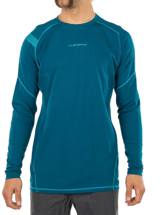 La Sportiva Herren Kurzarmshirt Petrol Blau