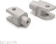 Barracuda Picior de picior Μοτοσυκλέτας în Culoare Silver DS123-FR