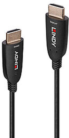 Lindy HDMI 2.1 Ultra High Speed 48Gbps 4K 120Hz HDR VRR Cable HDMI male - HDMI male 10m Μαύρο