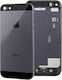 NetOne Κапак за замяна на батерията Черен за iPhone 5