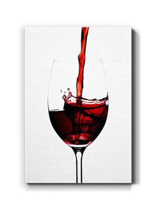 Walls Red Wine Glass Canvas Painting 40x50cm