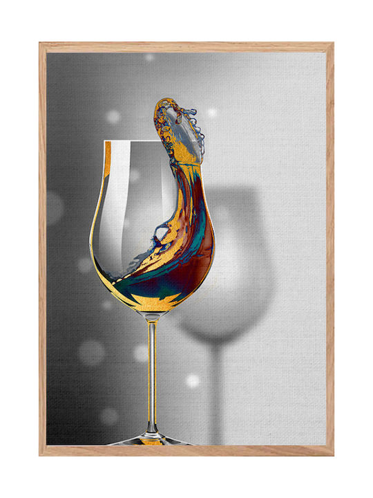 Walls Wine glass Painting on Canvas 40x50cm