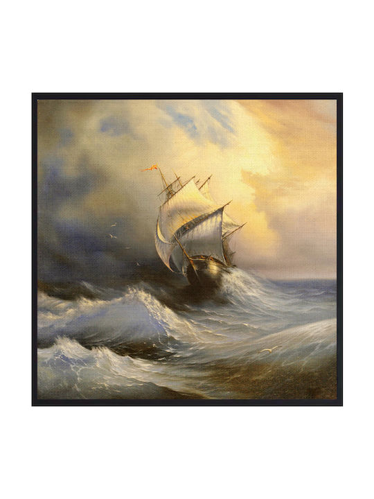 Walls Кораб в бурно море Картина Платнен 60x60см